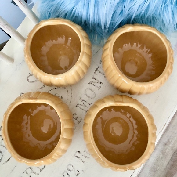 Williams Sonoma, Autumn Harvest, Covered Soup Bowls, Set of 4, Good Condition - Picture 5 of 12